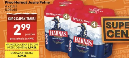 Piwo Harnaś Jasne Pełne