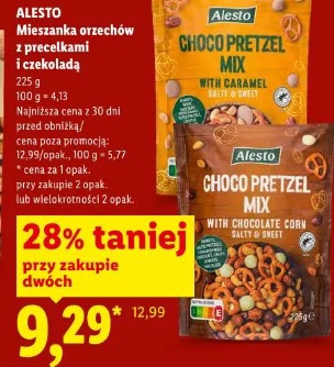 Alesto Mieszanka orzechów z precelkami i czekoladą