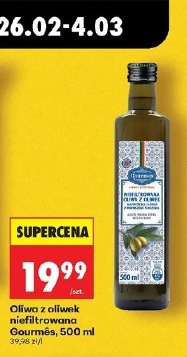 Oliwa z oliwek niefiltrowana Gourmês