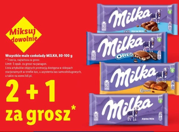Wszystkie małe czekolady Milka