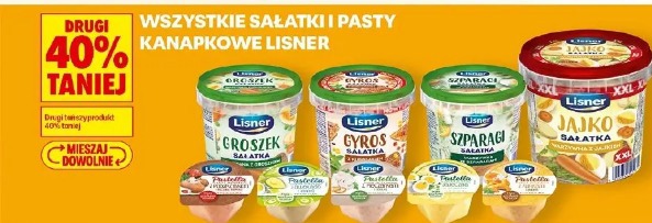 Wszystkie sałatki i pasty kanapkowe Lisner