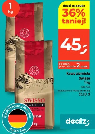 Kawa ziarnista Swisso