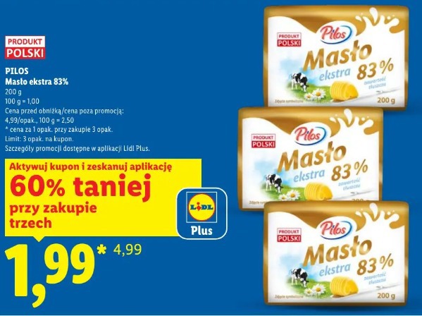 PILOS Masło ekstra 83%