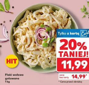 Flaki wołowe gotowane