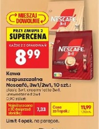 Kawa rozpuszczalna Nescafe 3w1/2w1