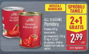 All Seasons Pomidory drobno krojone