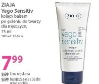 Ziaja Yego Sensitiv kojący balsam po goleniu do twarzy dla mężczyzn