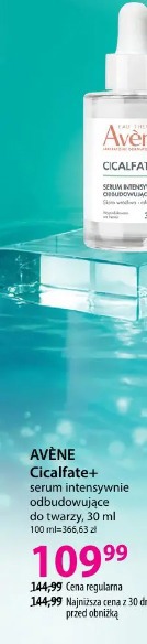 AVÈNE Cicalfate+ serum intensywnie odbudowujące do twarzy