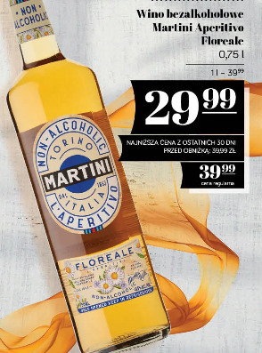 Wino bezalkoholowe Martini Aperitivo Floreale