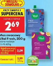 Mus owocowy Vital Fresh