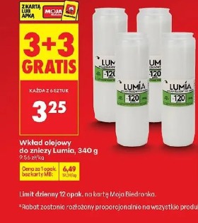 Wkład olejowy do zniczy Lumia