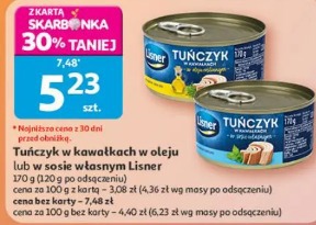 Lisner tuńczyk w kawałkach w oleju lub w sosie własnym