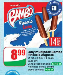 Lody multipack Bambo Pinoccio Augusta