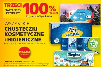 Wszystkie chusteczki kosmetyczne i higieniczne