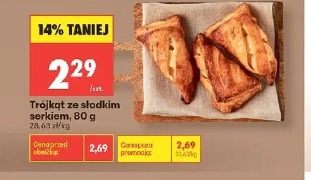 Trójkąt ze słodkim serkiem