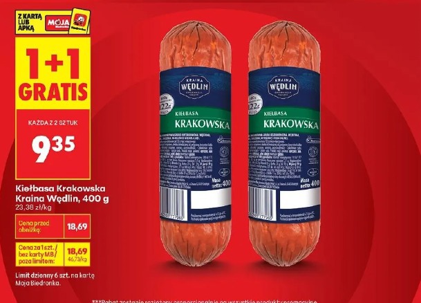 Kiełbasa Krakowska Kraina Wędlin