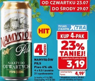 Namysłów pils piwo jasne