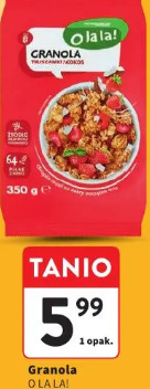 Granola O LA LA! truskawka-kokos