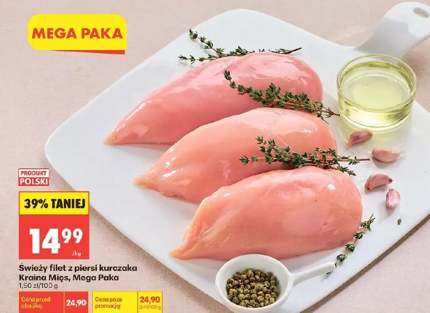 Filet z piersi kurczaka Kraina Mięs Mega Paka