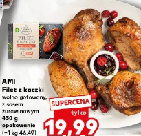 Ami Filet z kaczki wolno gotowany z sosem żurawinowym