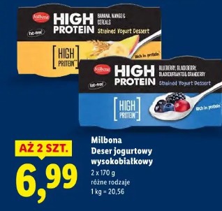 Milbona Deser jogurtowy wysokobiałkowy