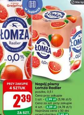 Łomża Radler napój piwny