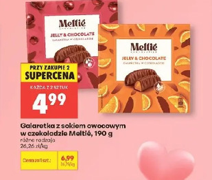 Galaretka z sokiem owocowym w czekoladzie Meltie 190 g