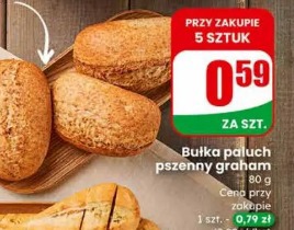 Bułka paluch pszenny graham