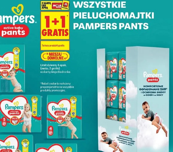 Pampers Pants wszystkie pieluchomajtki