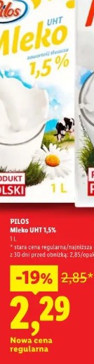 PILOS Mleko UHT 1,5%