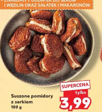 Suszone pomidory z serkiem