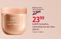 beBIO Cosmetics, naturalny mus do ciała