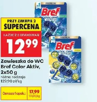 Zawieszka do WC Bref Color Aktiv, 2x50 g