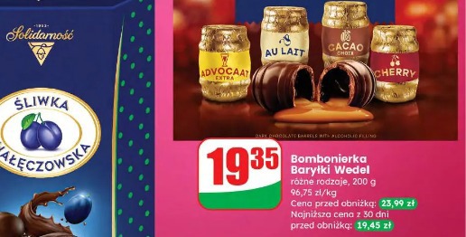 Bombonierka Baryłki Wedel