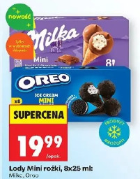Lody Mini rożki Milka, Oreo