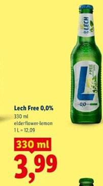 Lech Free 0,0% elderflower-lemon