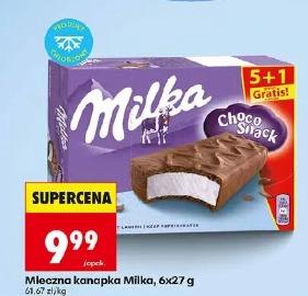 Mleczna kanapka Milka