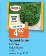 Szpinak liście Hortex Polski Ogród