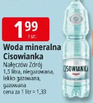 Woda mineralna Cisowianka Nałęczów Zdrój