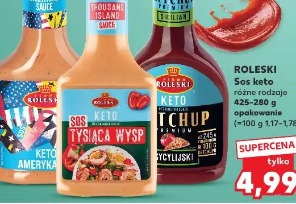 Roleski Sos keto różne rodzaje