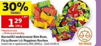 Karmelki nadziewane Bim Bom, Fizzy Boom lub Peppinez Roshen