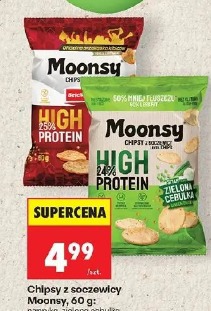 Moonsy chipsy z soczewicy zielona cebulka