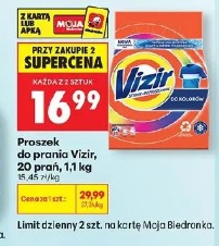 Proszek do prania Vizir, 20 prań, 1,1 kg