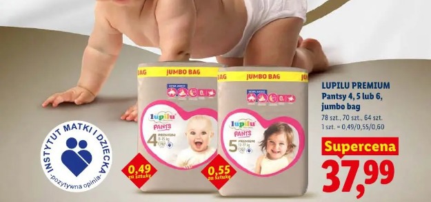 Lupilu Premium Pantsy 4, 5 lub 6, jumbo bag