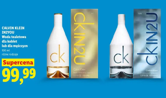 Calvin Klein IN2U woda toaletowa dla kobiet lub dla mężczyzn
