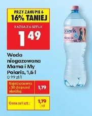 Woda niegazowana Mama i My Polaris, 1,5 l