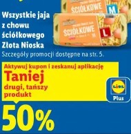 Wszystkie jaja z chowu ściółkowego Złota Nioska