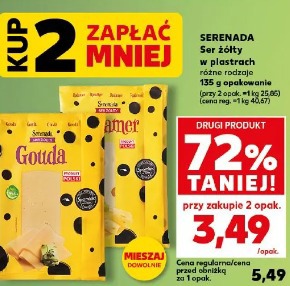 Serenada Ser żółty w plastrach