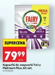Fairy Platinum Plus kapsułki do zmywarki 60 szt.