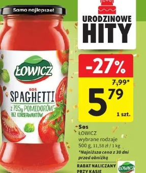 Sos Łowicz spaghetti